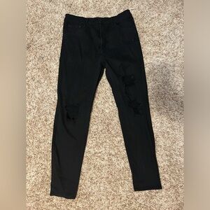 wild fable black skinny jeans with holes